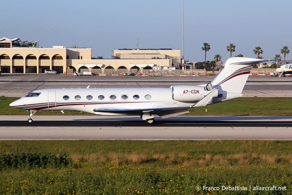 A7-CGN · Gulfstream Aerospace G650ER · (MLA / LMML)