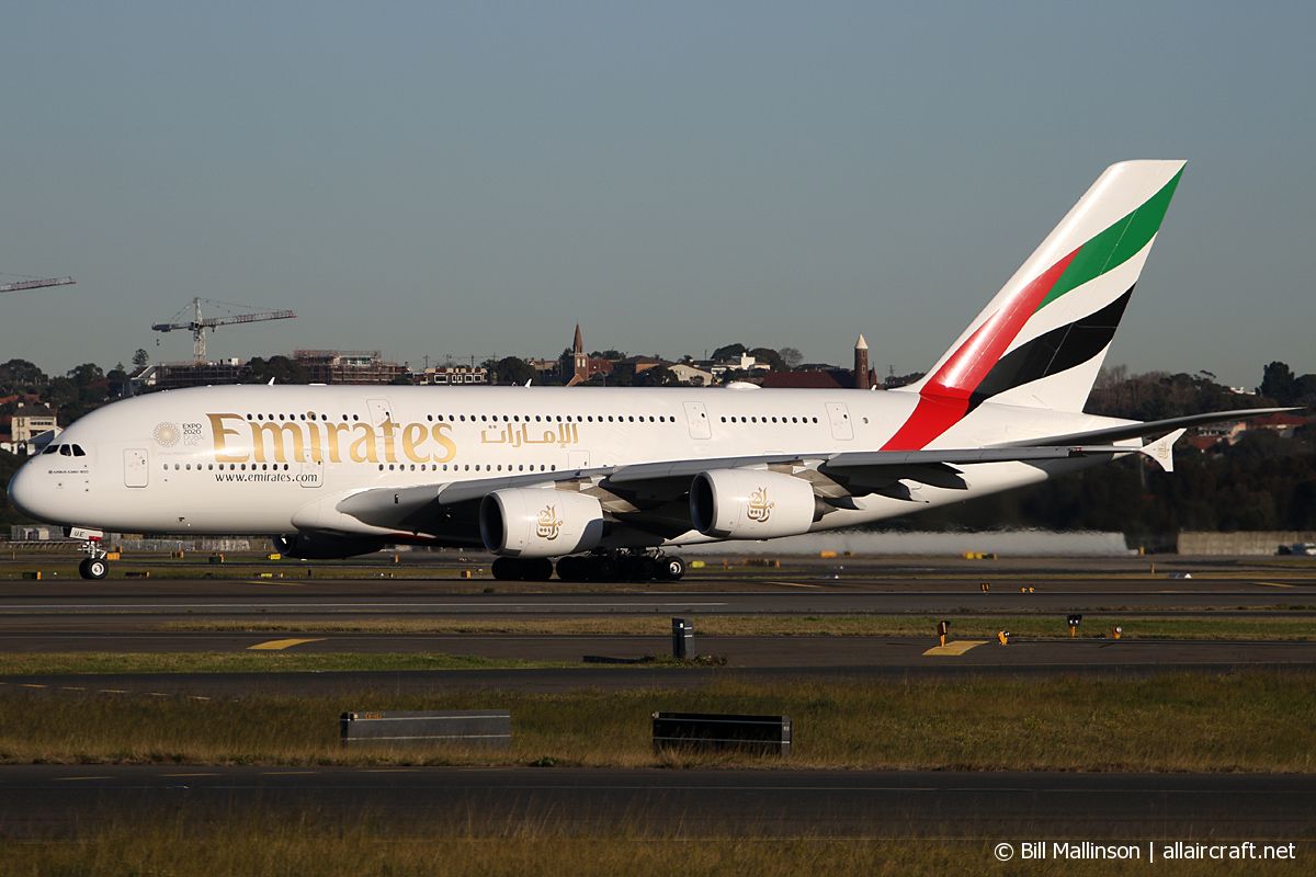 A6-EUE · Airbus A380-861 · (SYD / YSSY)