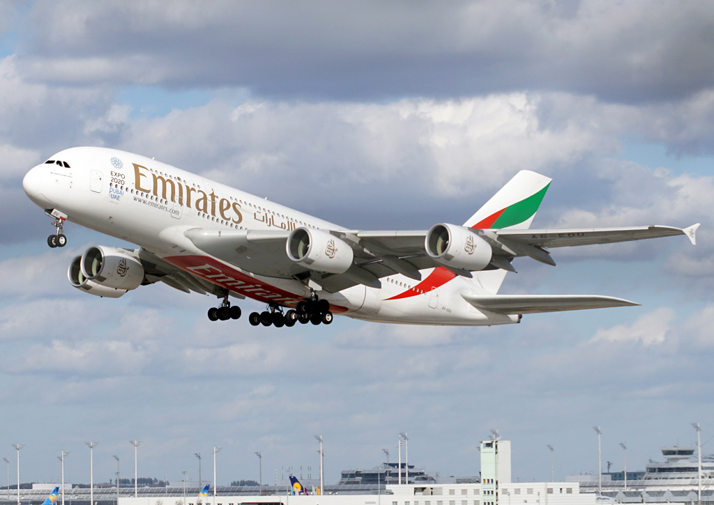 A6-EDU · Airbus A380-861 · (MUC / EDDM)