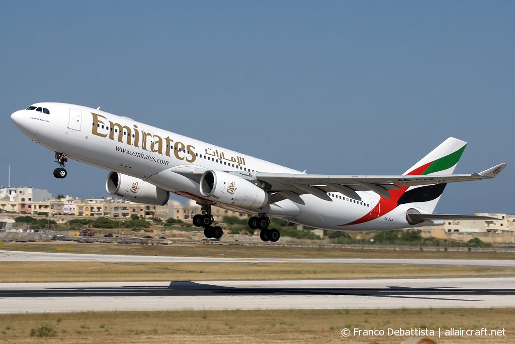 A6-EAP · Airbus A330-243 · (MLA / LMML)