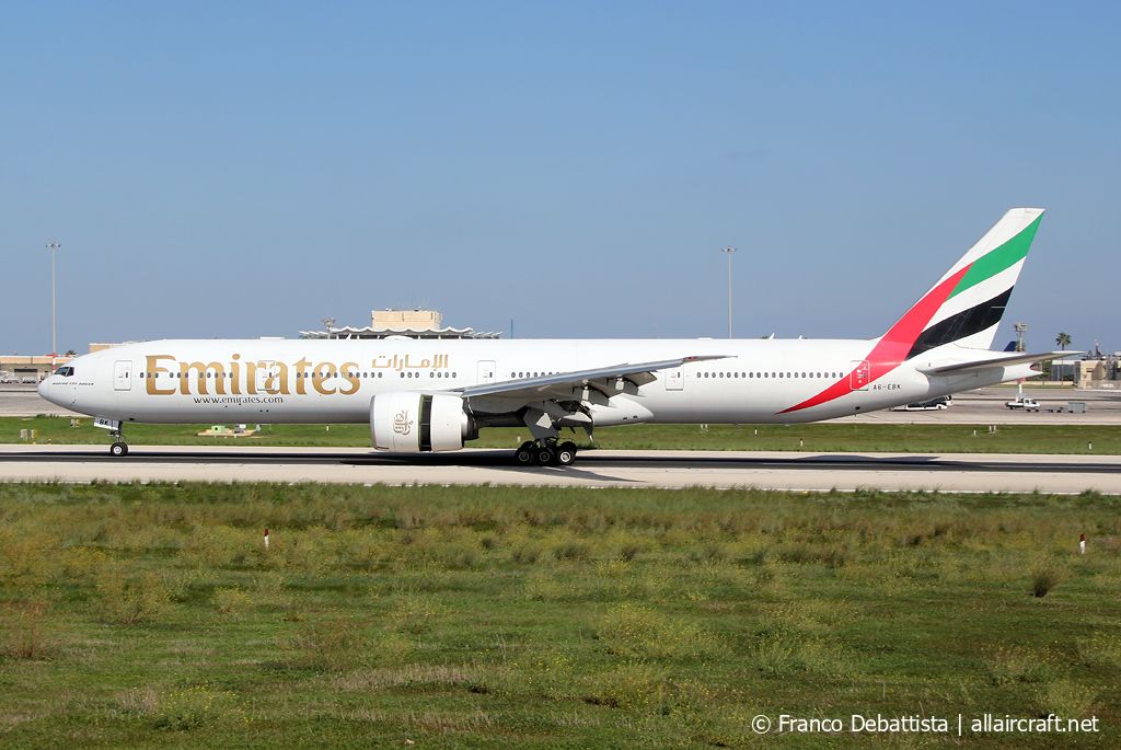 A6-EBK · Boeing 777-31H/ER · (MLA / LMML)
