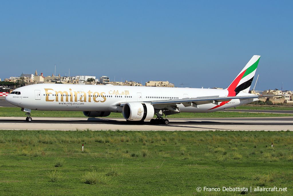 A6-ECF · Boeing 777-31H/ER · (MLA / LMML)