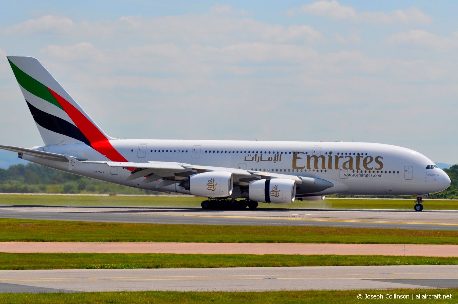 A6-EDJ · Airbus A380-861 · (MAN / EGCC)