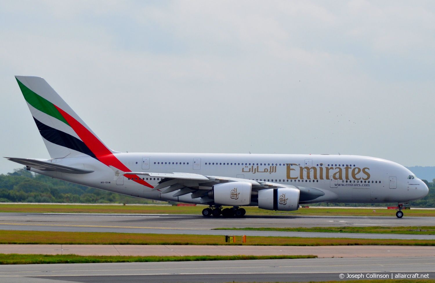 A6-EDM · Airbus A380-861 · (MAN / EGCC)