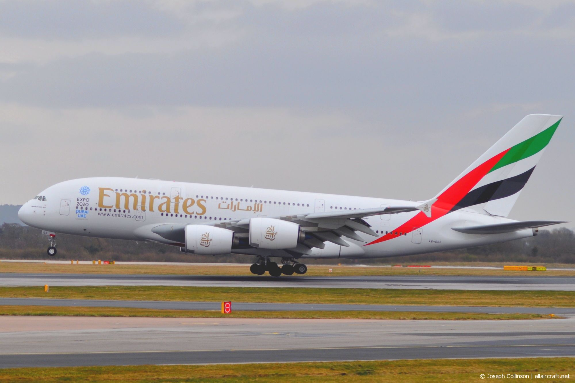 A6-EED · Airbus A380-861 · (MAN / EGCC)