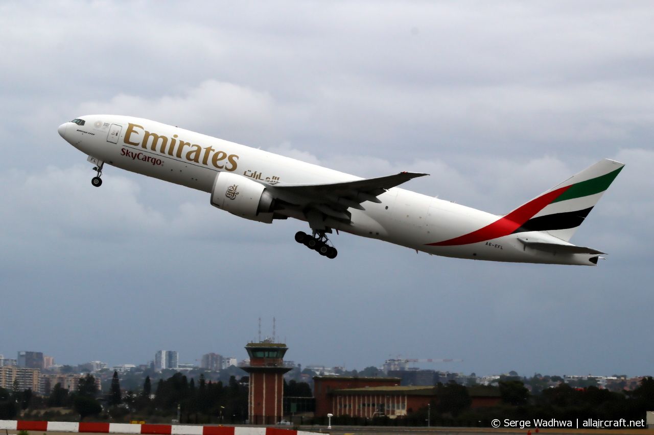 A6-EFL · Boeing 777-F1H · (SYD / YSSY)