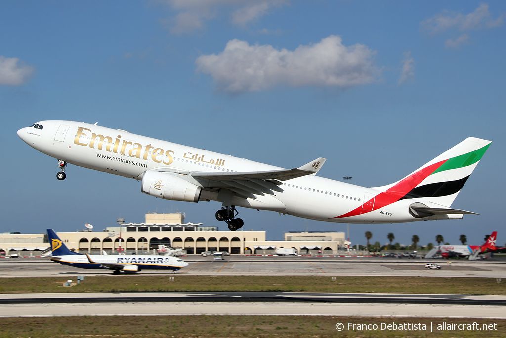 A6-EKU · Airbus A330-243 · (MLA / LMML)