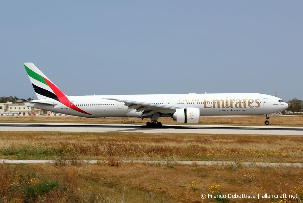 A6-ENG · Boeing 777-31H/ER · (MLA / LMML)