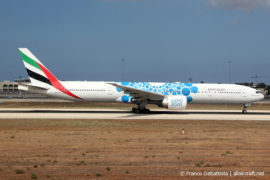 A6-ENI · Boeing 777-31H/ER · (MLA / LMML)