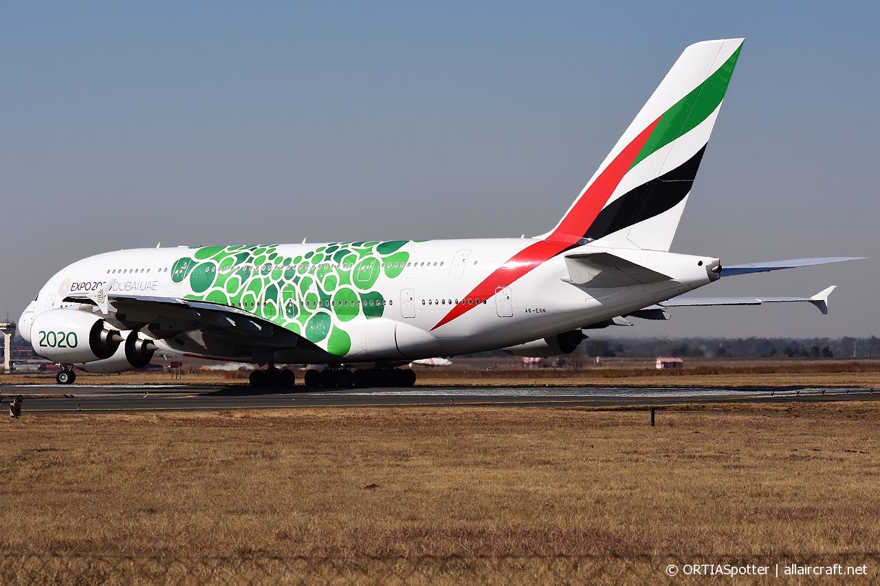 A6-EOK · Airbus A380-861 · (JNB / FAOR)
