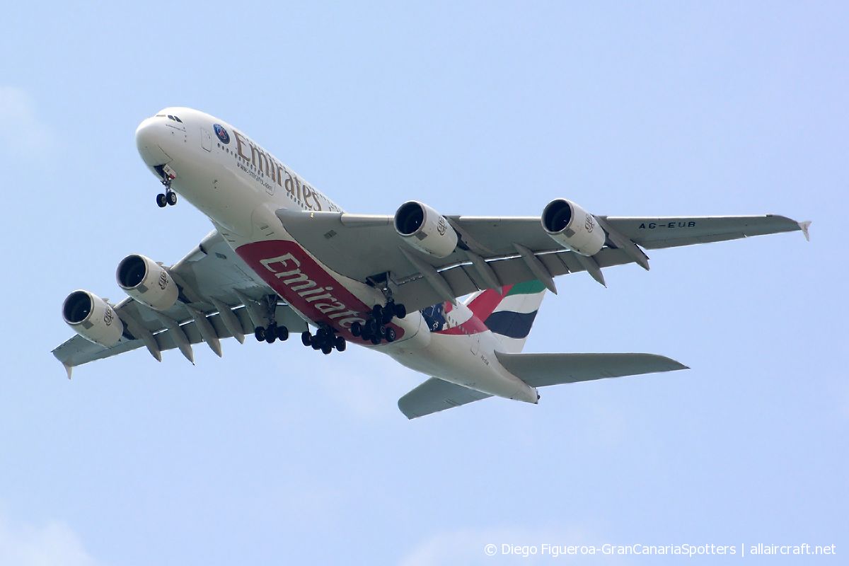 A6-EUB · Airbus A380-861 · (BCN / LEBL)