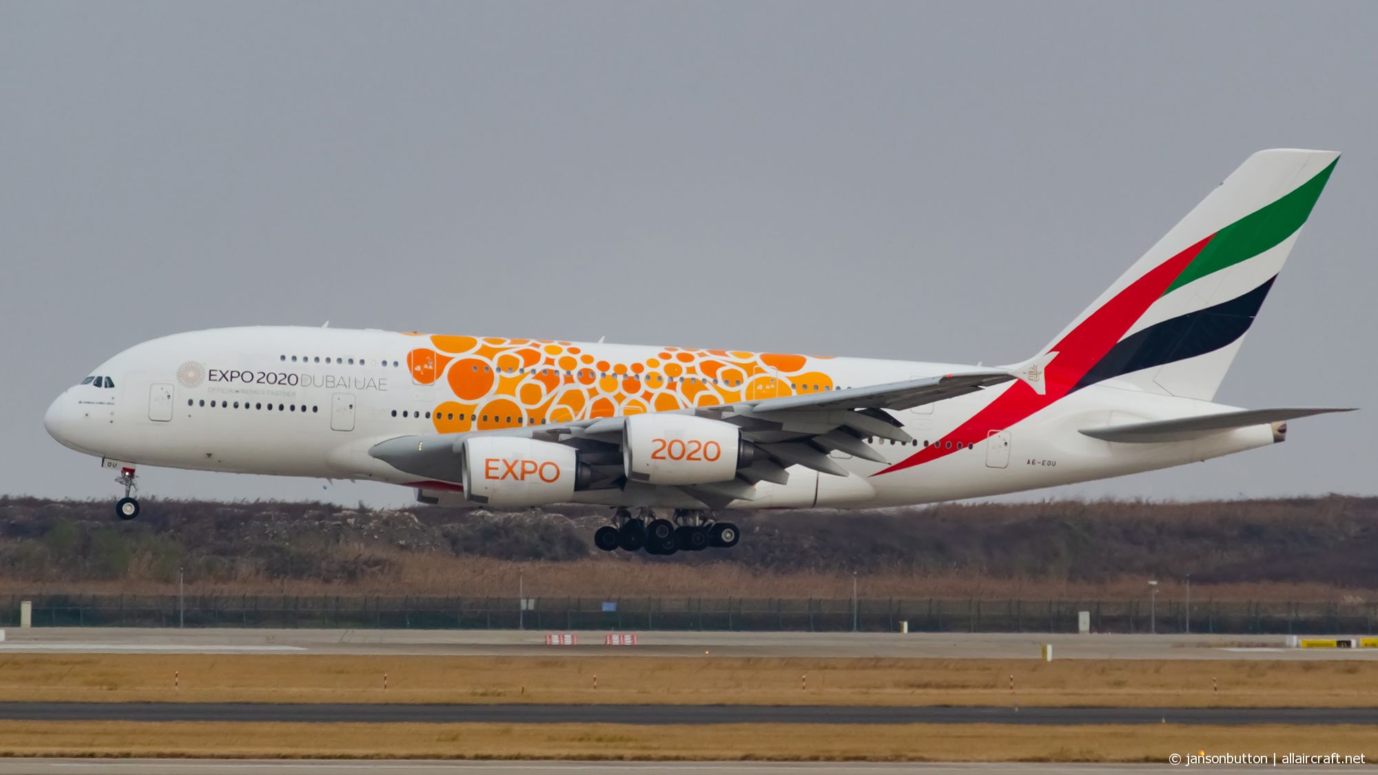 A6-EOU · Airbus A380-861 · (PVG / ZSPD)