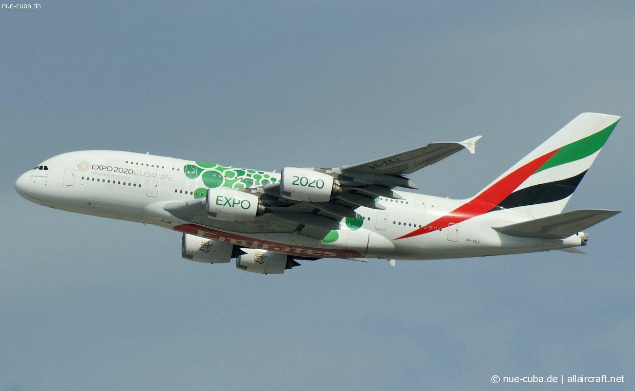 A6-EEY · Airbus A380-861 · (DXB / OMDB)