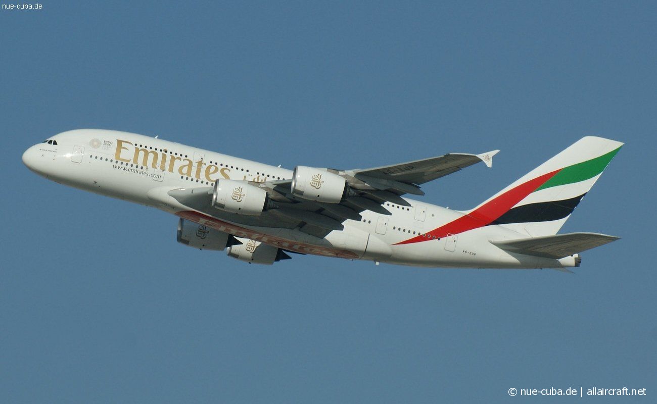 A6-EUP · Airbus A380-842 · (DXB / OMDB)