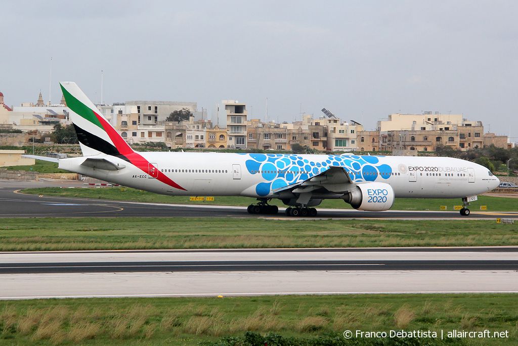 A6-ECC · Boeing 777-36N/ER · (MLA / LMML)