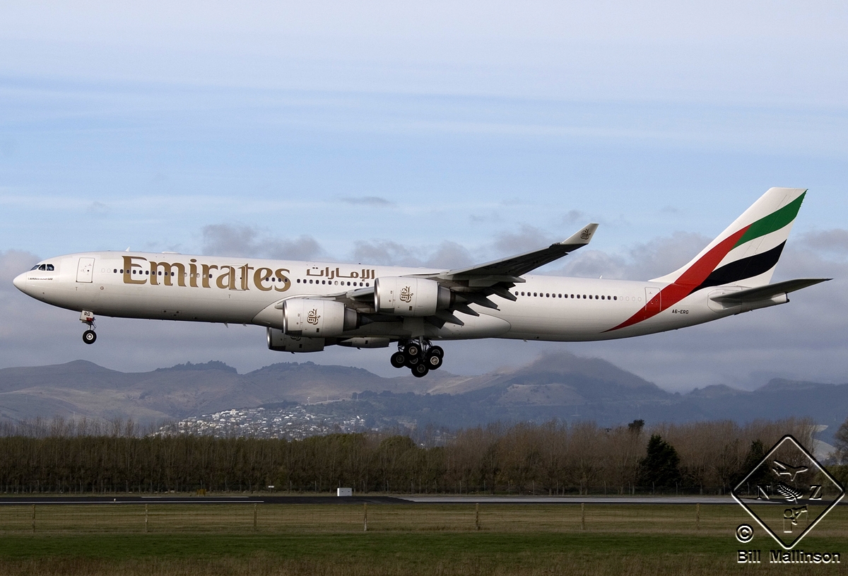 A6-ERG · Airbus A340-541 · (CHC / NZCH)