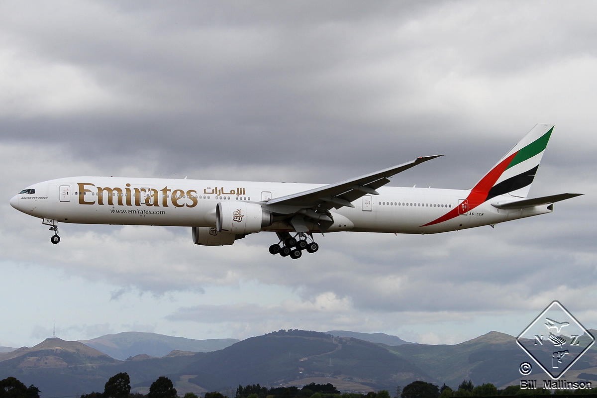 A6-ECM · Boeing 777-36N/ER · (CHC / NZCH)
