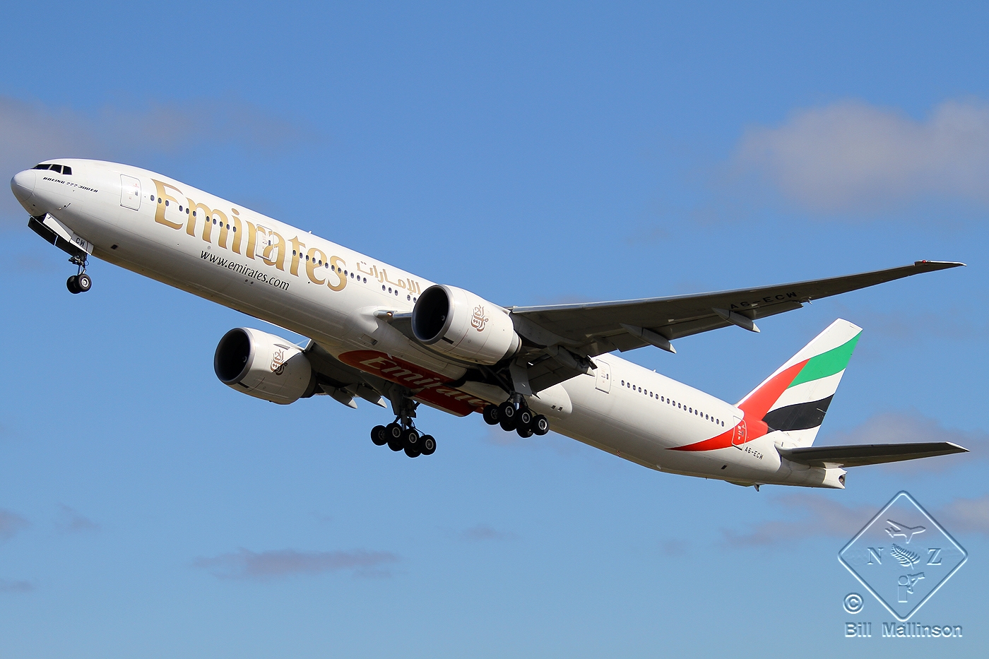 A6-ECW · Boeing 777-31H/ER · (CHC / NZCH)