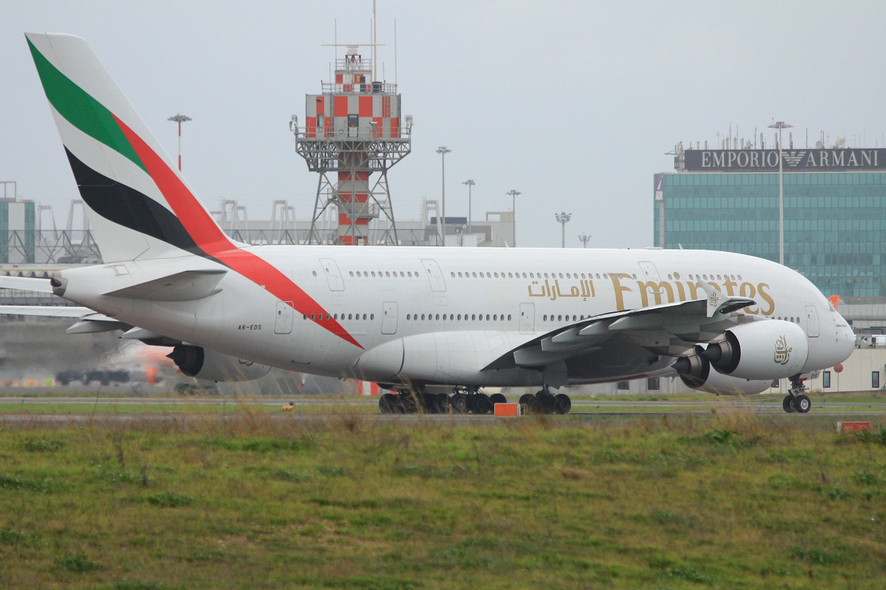 A6-EDS · Airbus A380-861 · (FCO / LIRF)