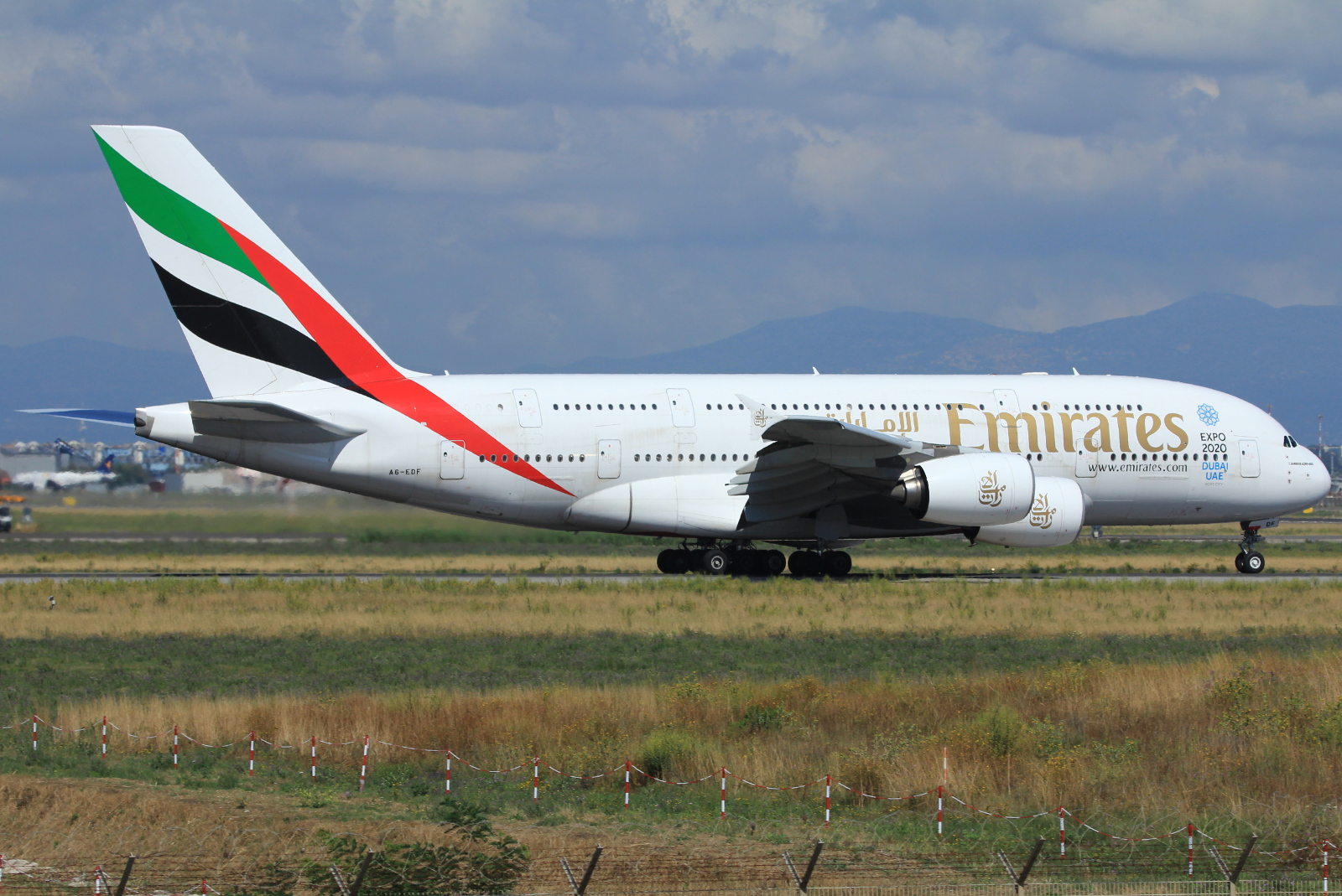 A6-EDF · Airbus A380-861 · (FCO / LIRF)