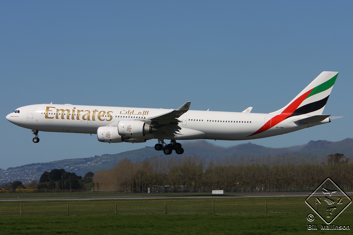 A6-ERA · Airbus A340-541 · (CHC / NZCH)