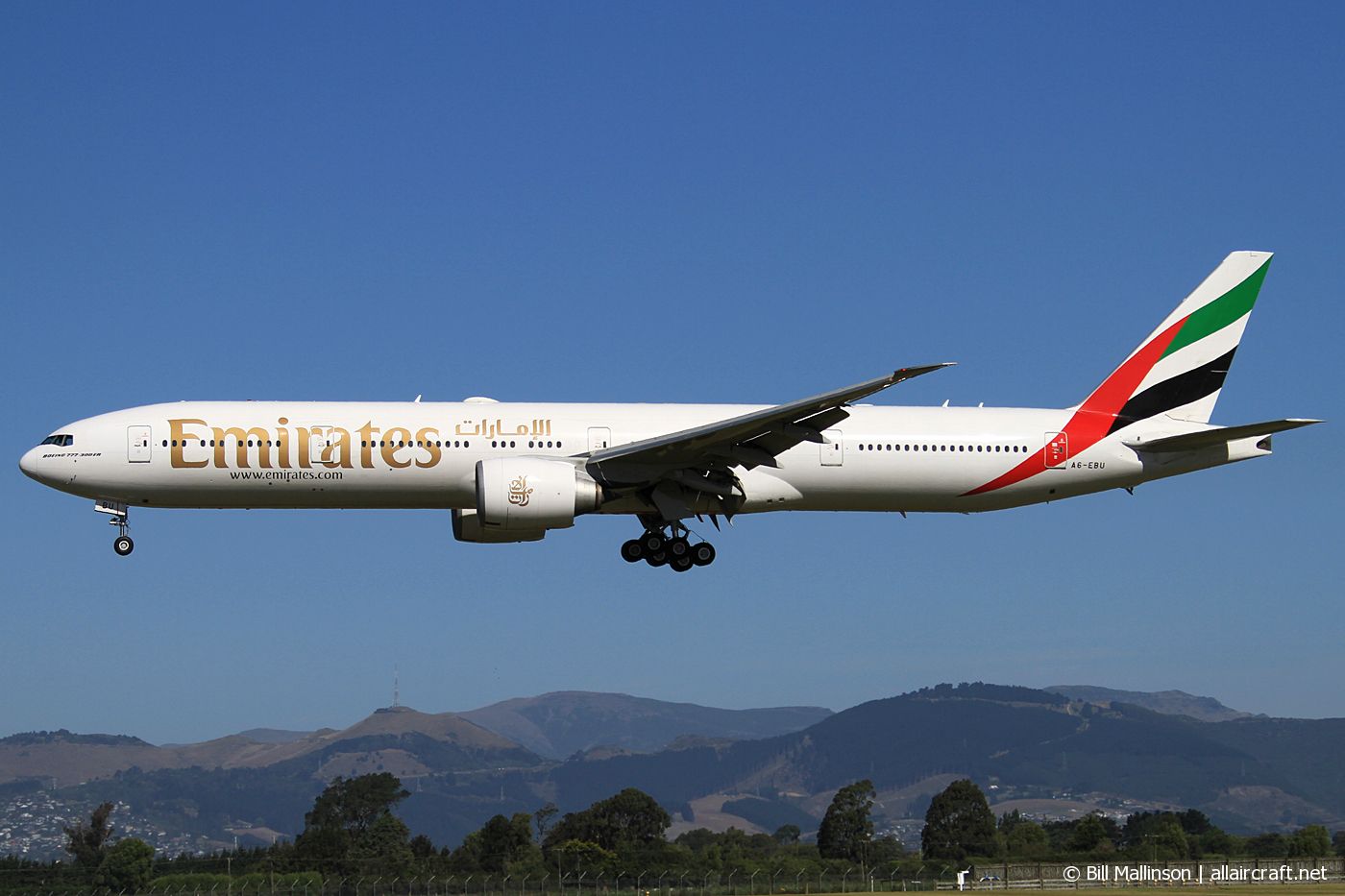A6-EBU · Boeing 777-31H/ER · (CHC / NZCH)