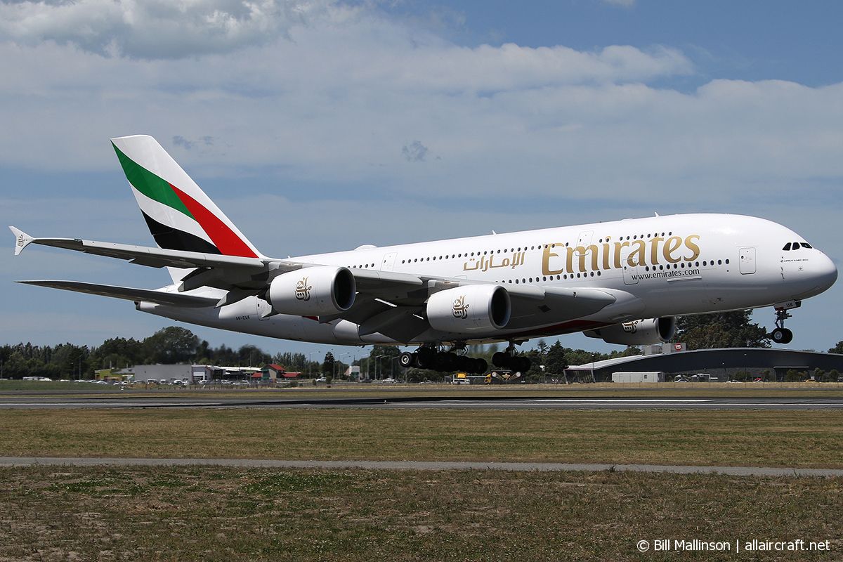 A6-EUK · Airbus A380-861 · (CHC / NZCH)