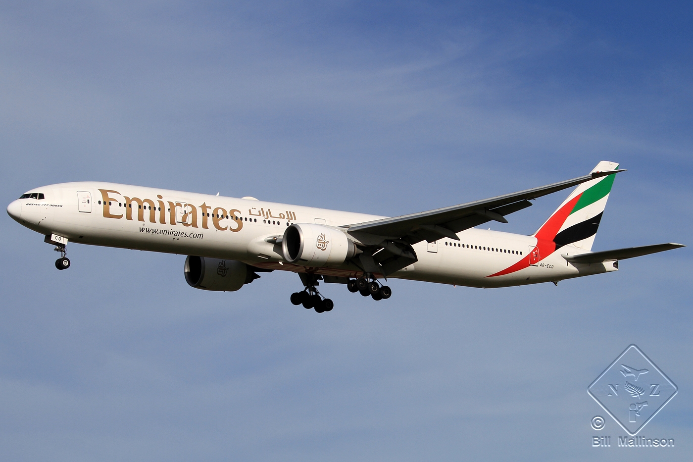 A6-ECO · Boeing 777-36N/ER · (CHC / NZCH)