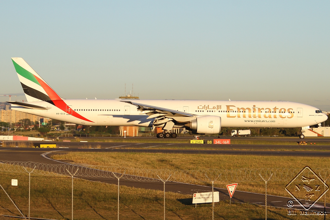 A6-ECG · Boeing 777-31H/ER · (SYD / YSSY)