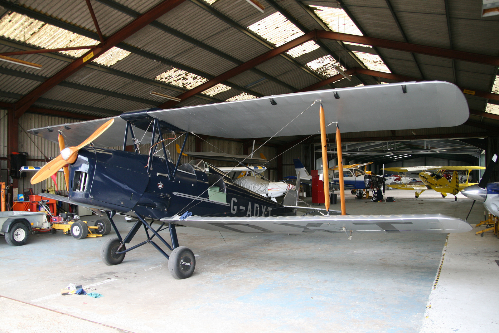 G-ADXT · De Havilland DH-82A Tiger Moth II · (EGHA)