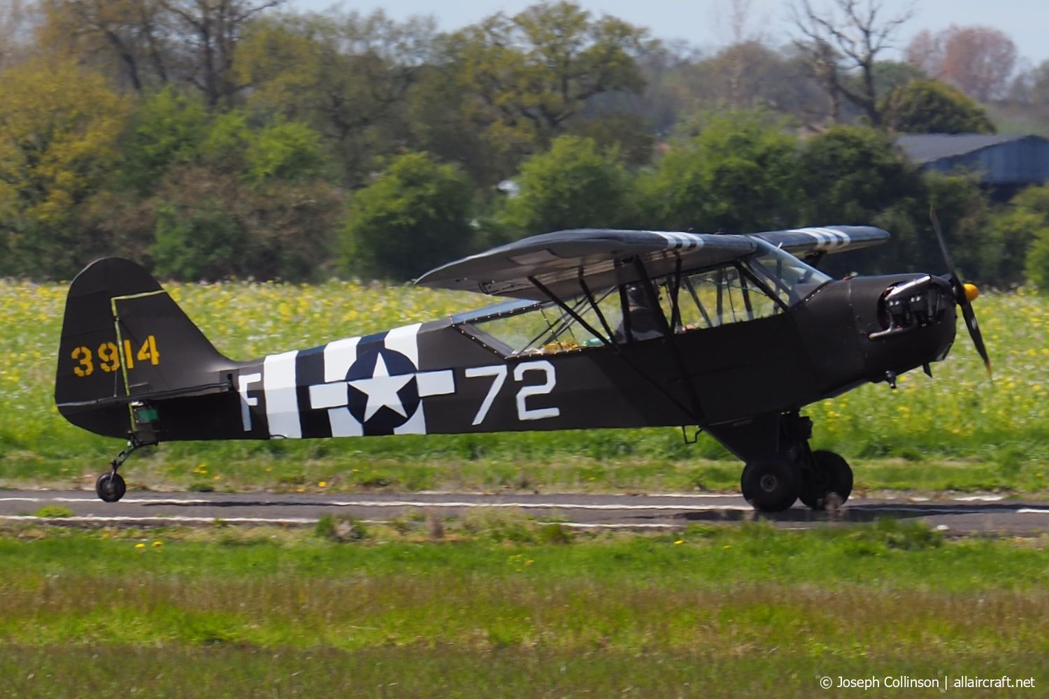 G-BHZU / 3914 · Piper J3C-65 Cub · (EGCV)