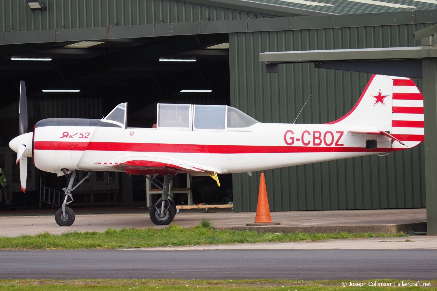 G-CBOZ · Yakovlev Yak-52 · (EGCV)
