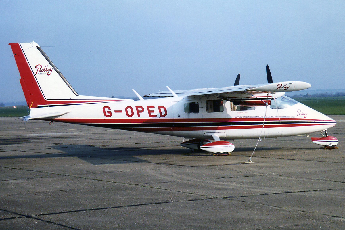 G-OPED · Partenavia P-68B · (EGSU)
