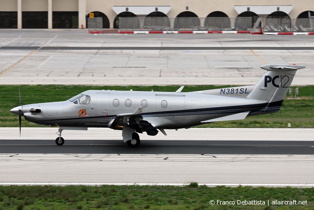 N381SL · Pilatus PC-12/45 · (MLA / LMML)