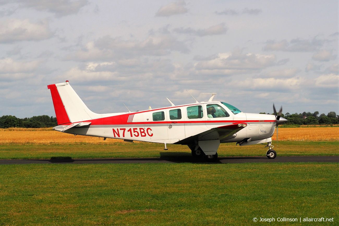 N715BC · Beechcraft A36 Bonanza · (EGCV)