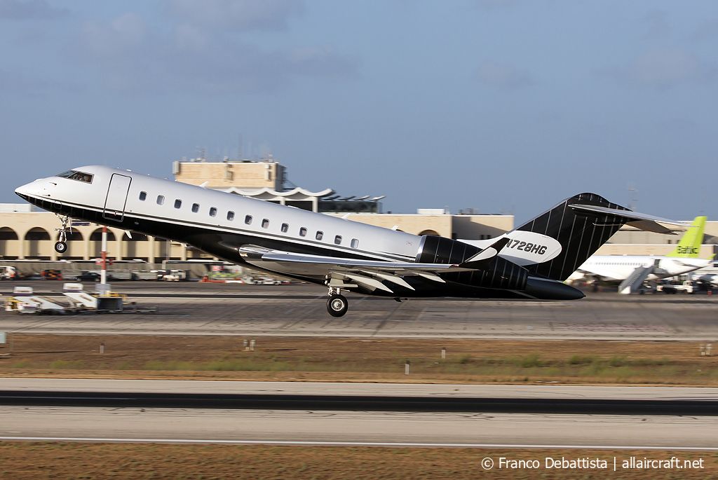 N728HG · Bombardier BD-700-1A10 Global 6000 · (MLA / LMML)