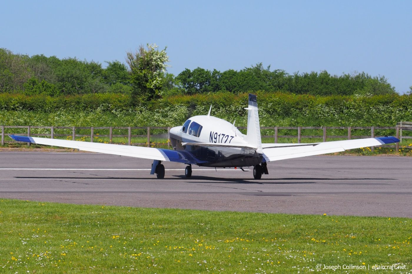 N91727 · Mooney M20M · (EGTU)