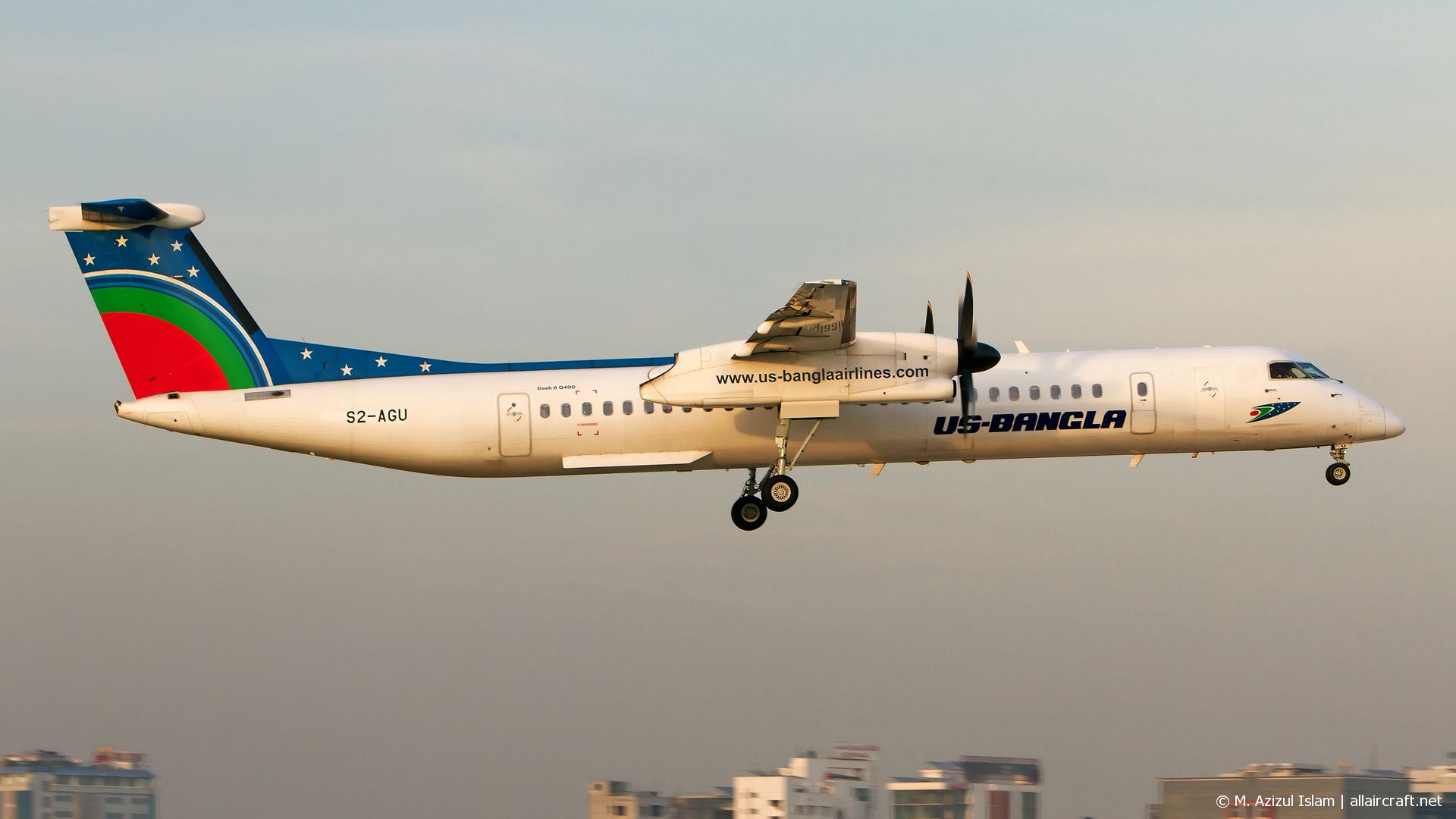 S2-AGU · Bombardier Dash 8-Q402 · (DAC / VGHS)