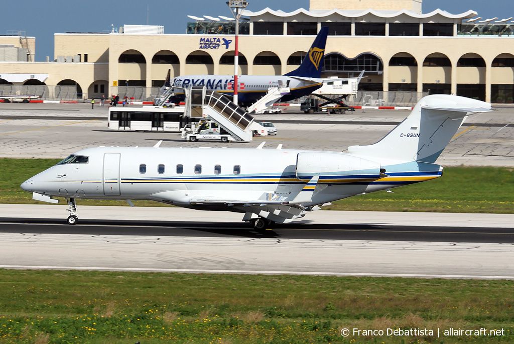 C-GSUN · Bombardier BD-100-1A10 Challenger 300 · (MLA / LMML)