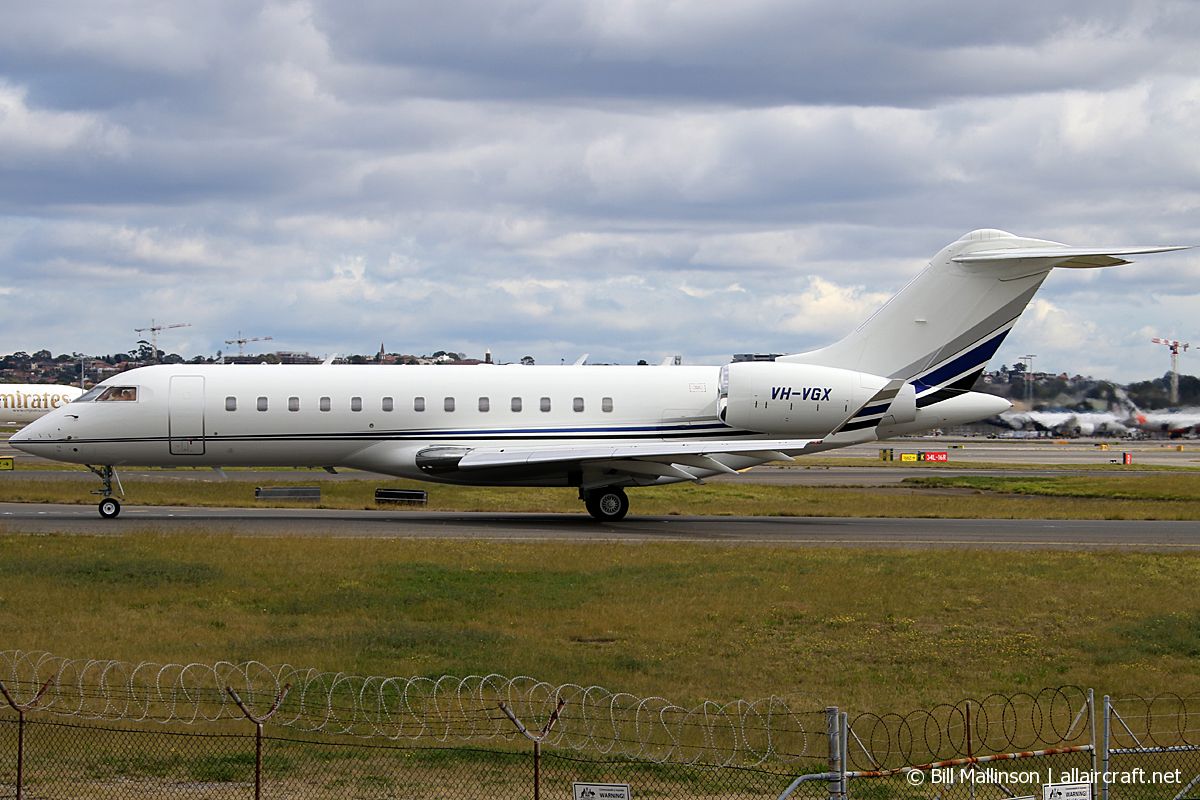 VH-VGX · Bombardier BD-700-1A10 Global Express · (SYD / YSSY)