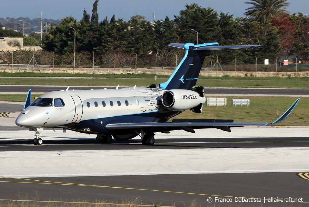 N602EE · Embraer EMB-550 Praetor 600 · (MLA / LMML)