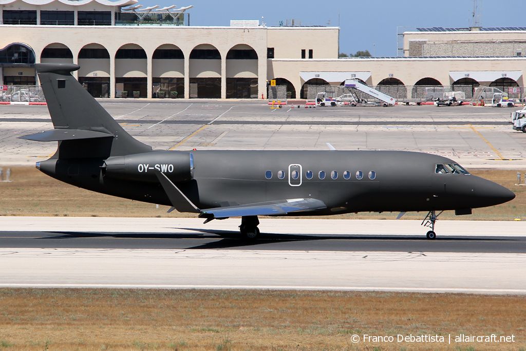 OY-SWO · Dassault Falcon 2000S · (MLA / LMML)