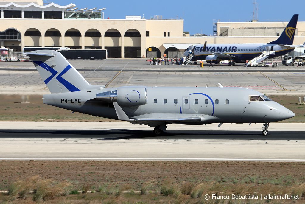 P4-EYE · Bombardier CL-600-2B16 Challenger 604 · (MLA / LMML)