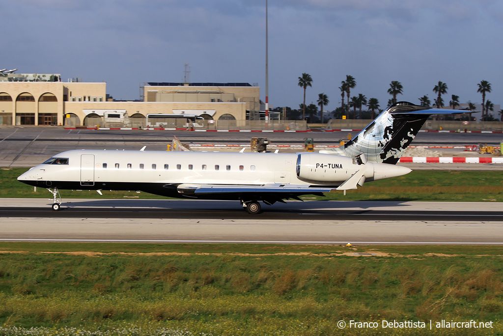 P4-TUNA · Bombardier BD-700 1A10 Global Express XRS · (MLA / LMML)