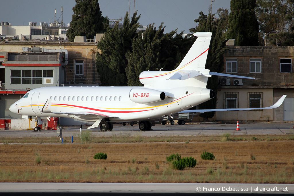 VQ-BXG · Dassault Falcon 8X · (MLA / LMML)