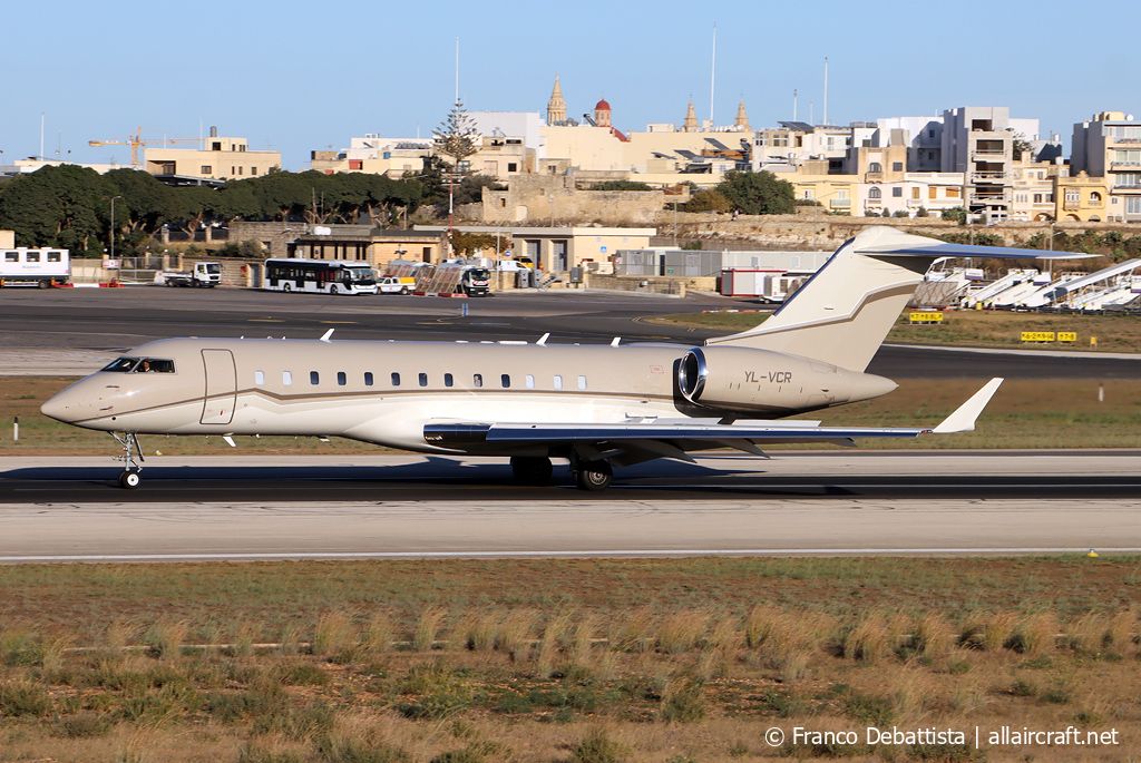 YL-VCR · Bombardier BD-700-1A10 Global Express · (MLA / LMML)