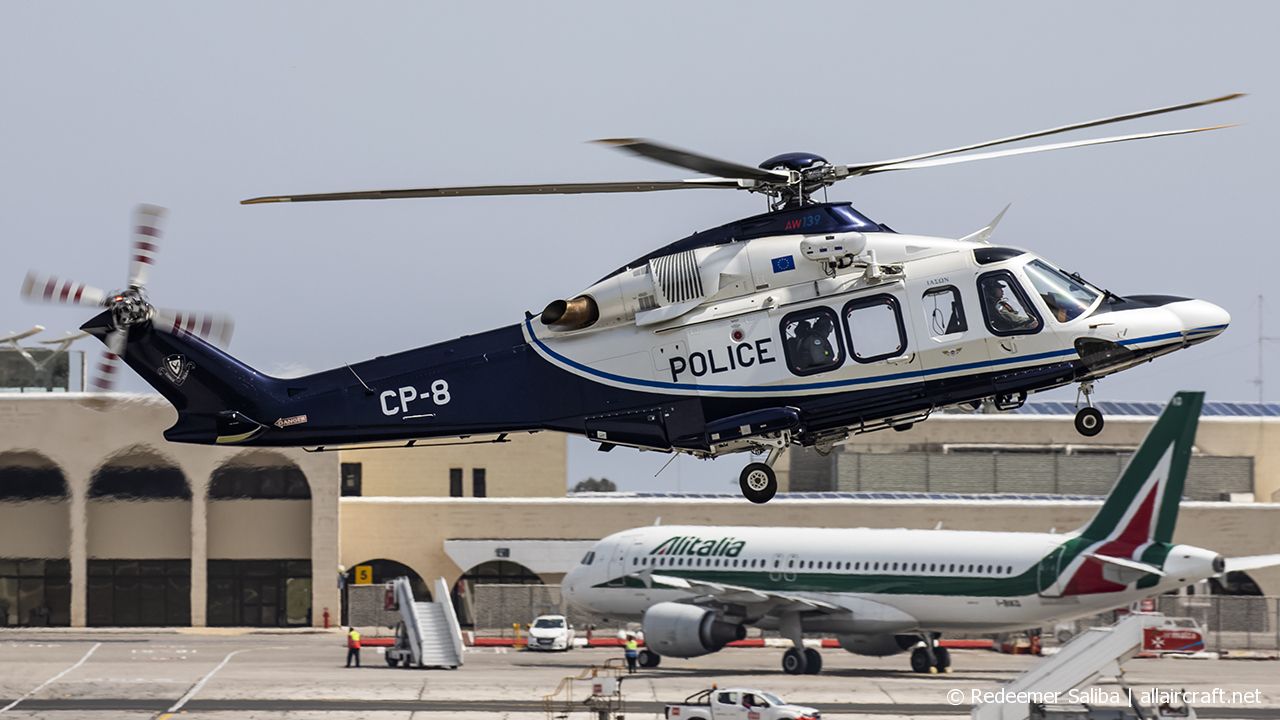 CP-8 · AgustaWestland AW-139 · (MLA / LMML)