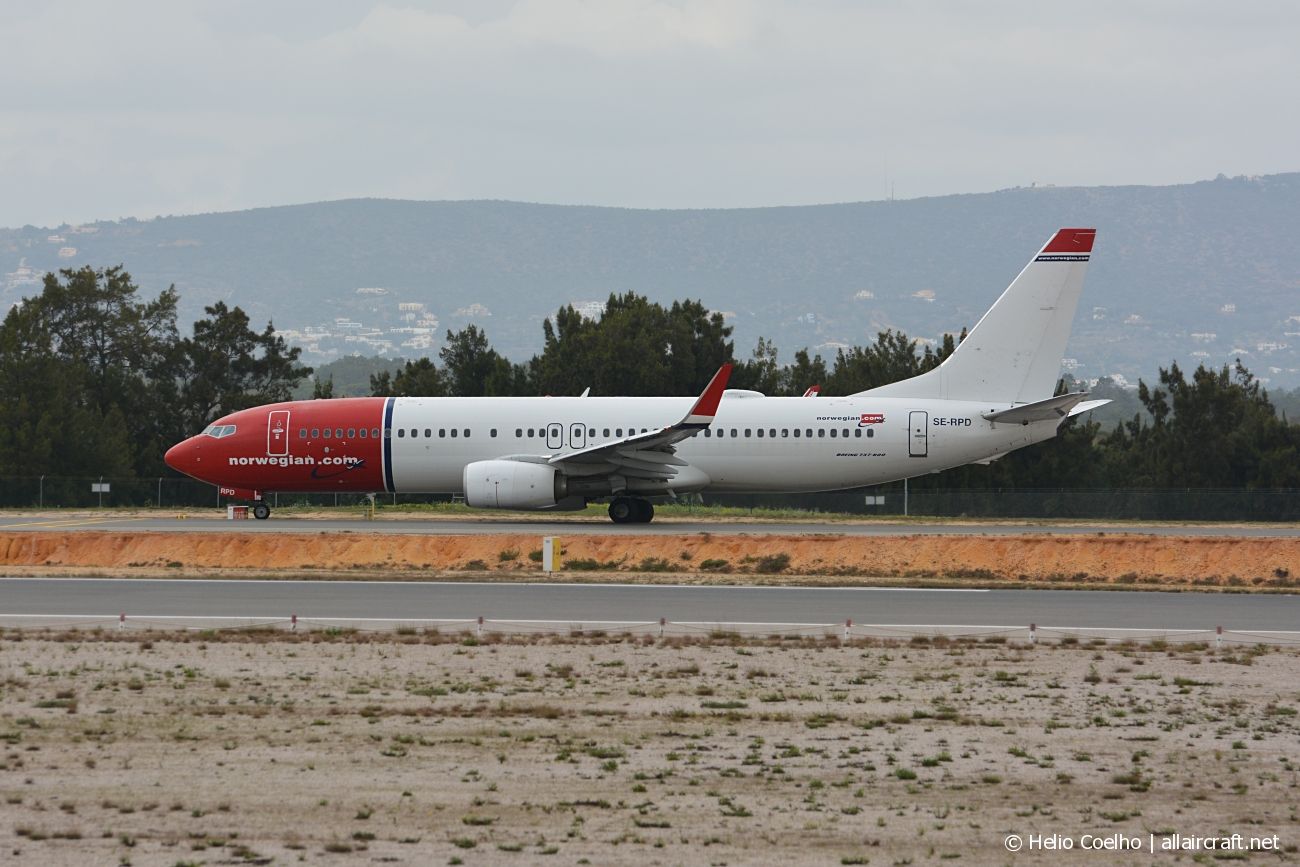 SE-RPD · Boeing 737-8JP(WL) · (FAO / LPFR)