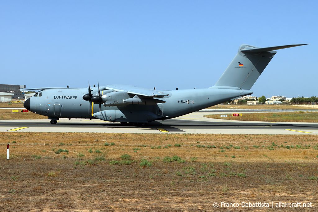 54+16 · Airbus A400M-180 · (MLA / LMML)