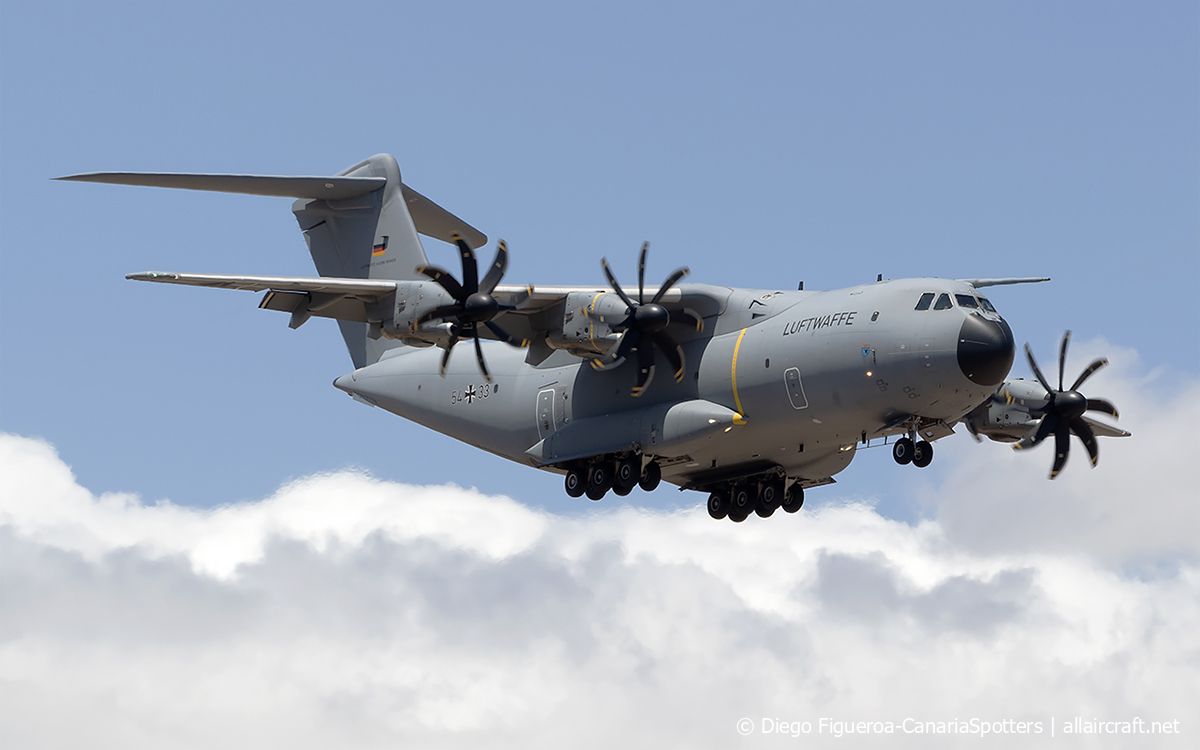 54+33 · Airbus A400M-180 · (LPA / GCLP)